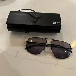 Montblanc Pilot Sunglasses Black 60mm